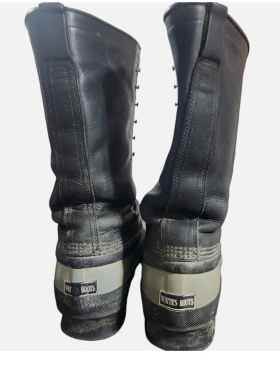 Whites Snow Pac Boots Mens Size 10 Leather Rubber Lace Up Knee High main image 5